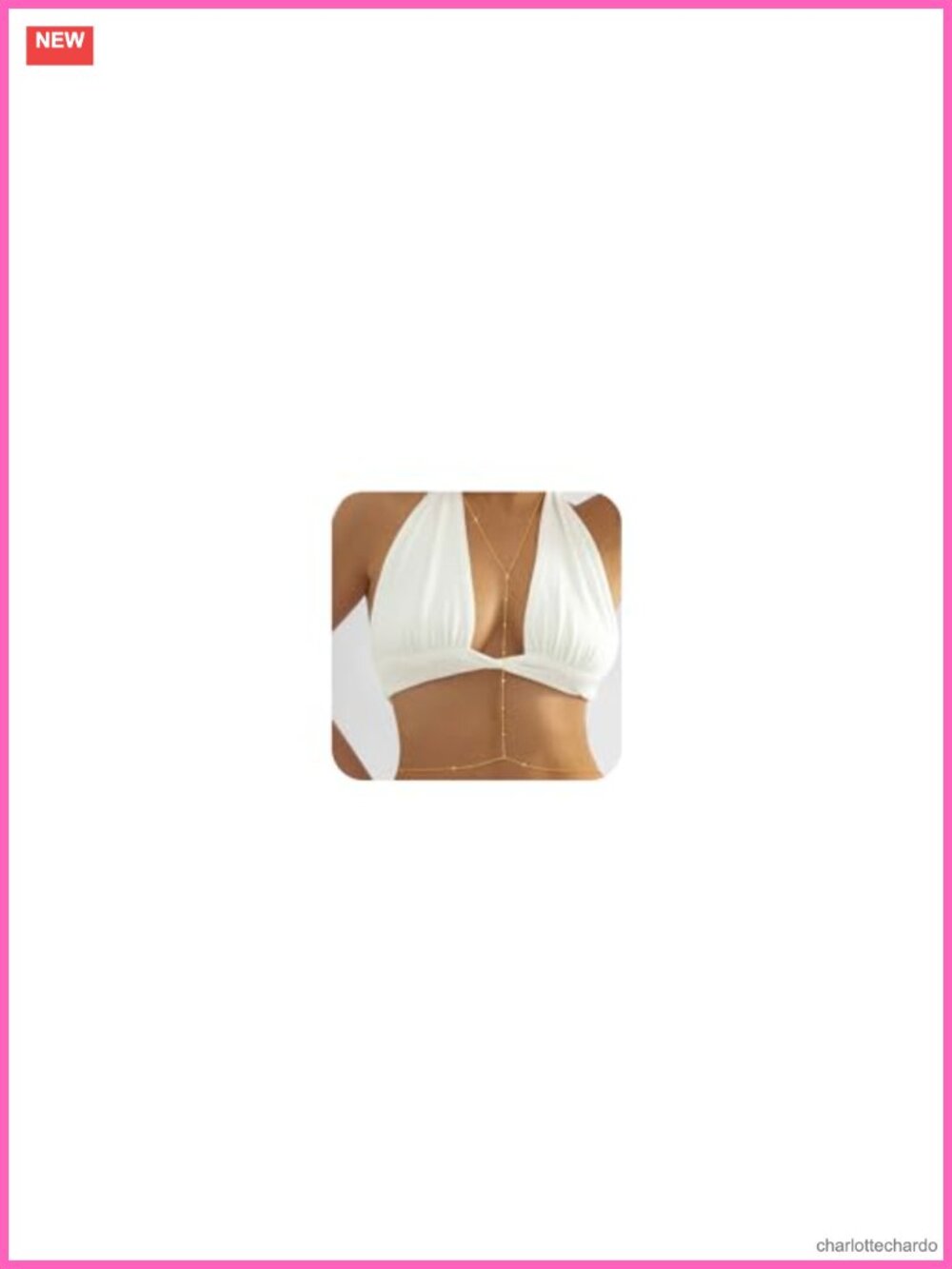14K Gold Plated Body Chain for Women Adjustable Beach Body Jewelry